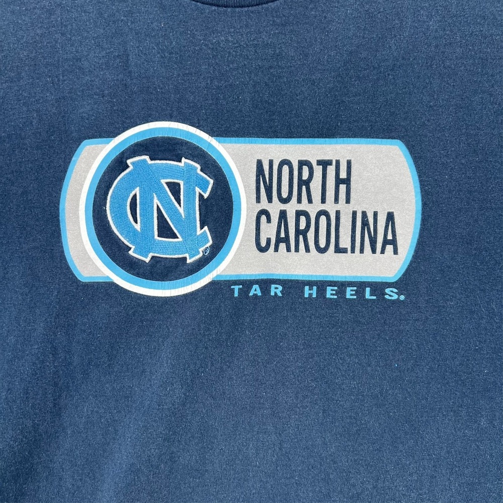 VTG 90s North Carolina Tar Heels T Shirt‎ Footlocker Men's Large USA Navy NCAA